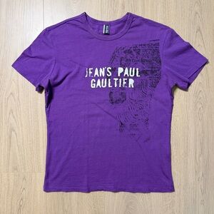 Vintage Jean Paul Gaultier Cracked Logo Short Sleeve T-Shirt Womens Medium Y2K